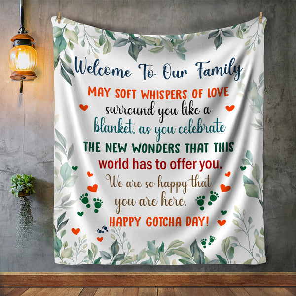 Welcome To The Family Fleece Blanket