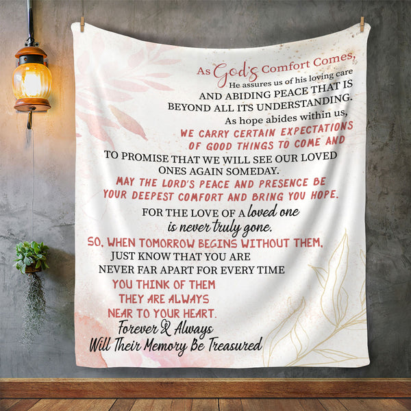 God's Comfort Fleece Blanket