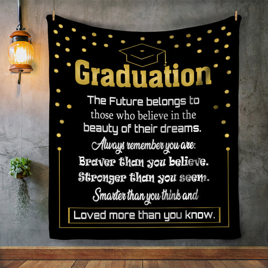 Graduation Fleece Blanket