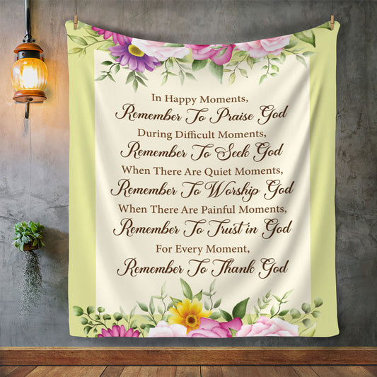 In Happy Moments Fleece Blanket