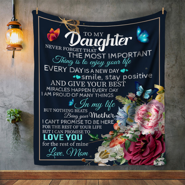 To My Daughter Blanket