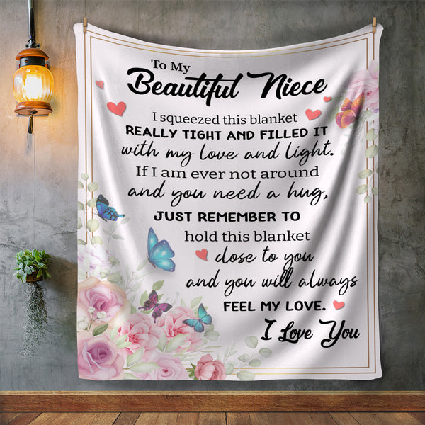 To My Beautiful Niece Fleece Blanket