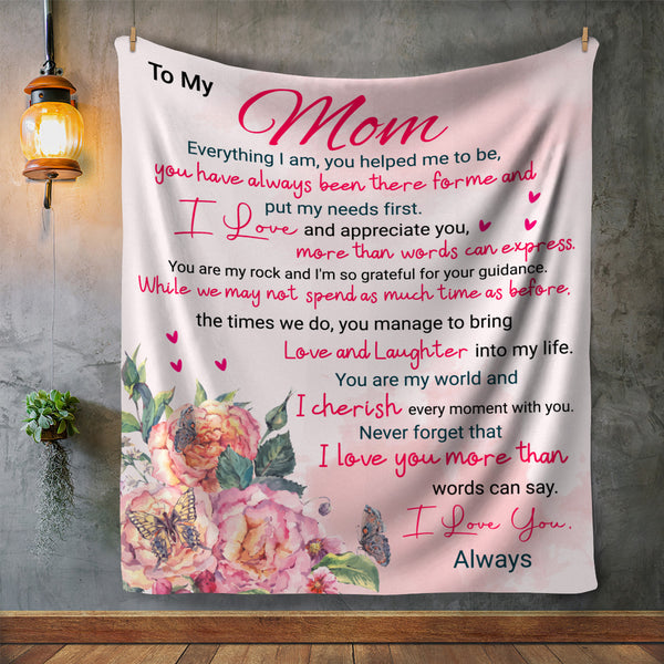 To My Mom Blanket