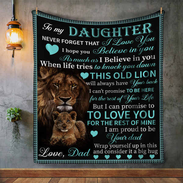 To My Daughter Blanket