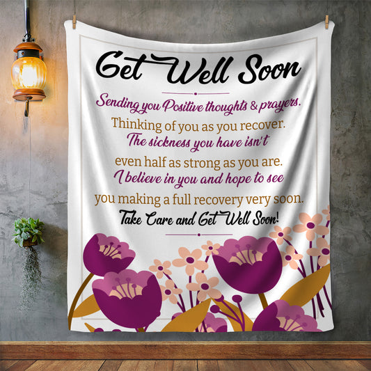 Get Well Soon Fleece Blanket