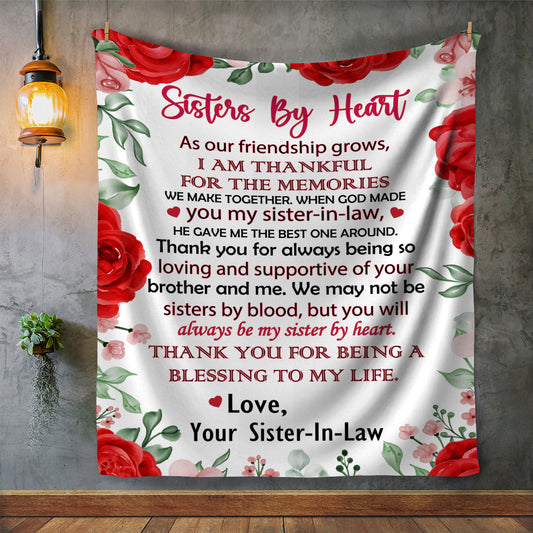 Sisters By Heart Fleece Blanket