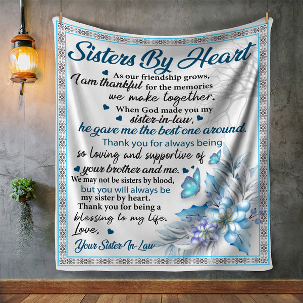 Sisters By Heart Fleece Blanket