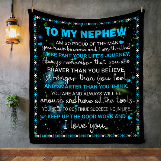 To My Nephew Fleece Blanket