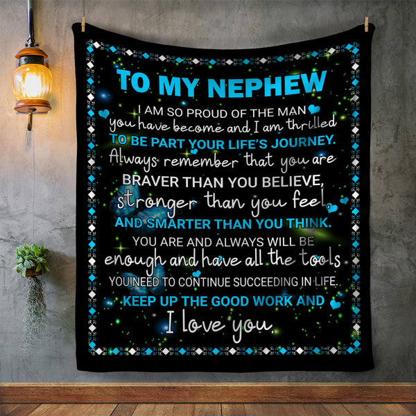 To My Nephew Fleece Blanket