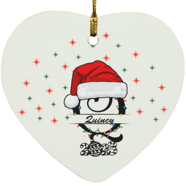 A Personalized Heart Ornament