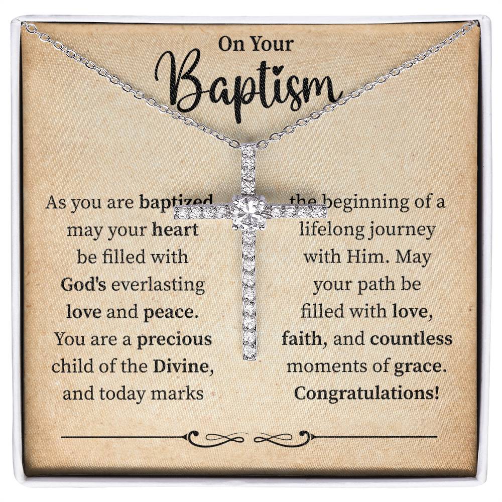 On Your Baptism | Cross necklace