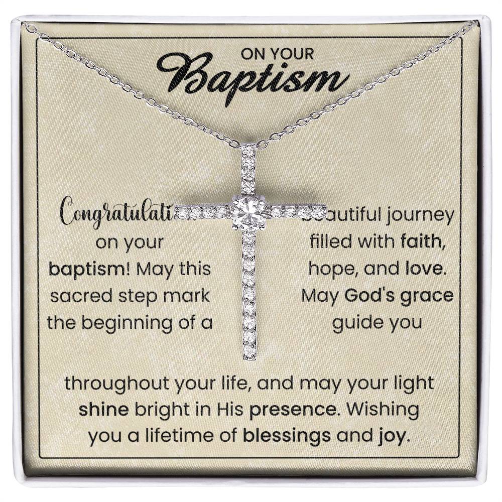 On Your Baptism | Cross necklace