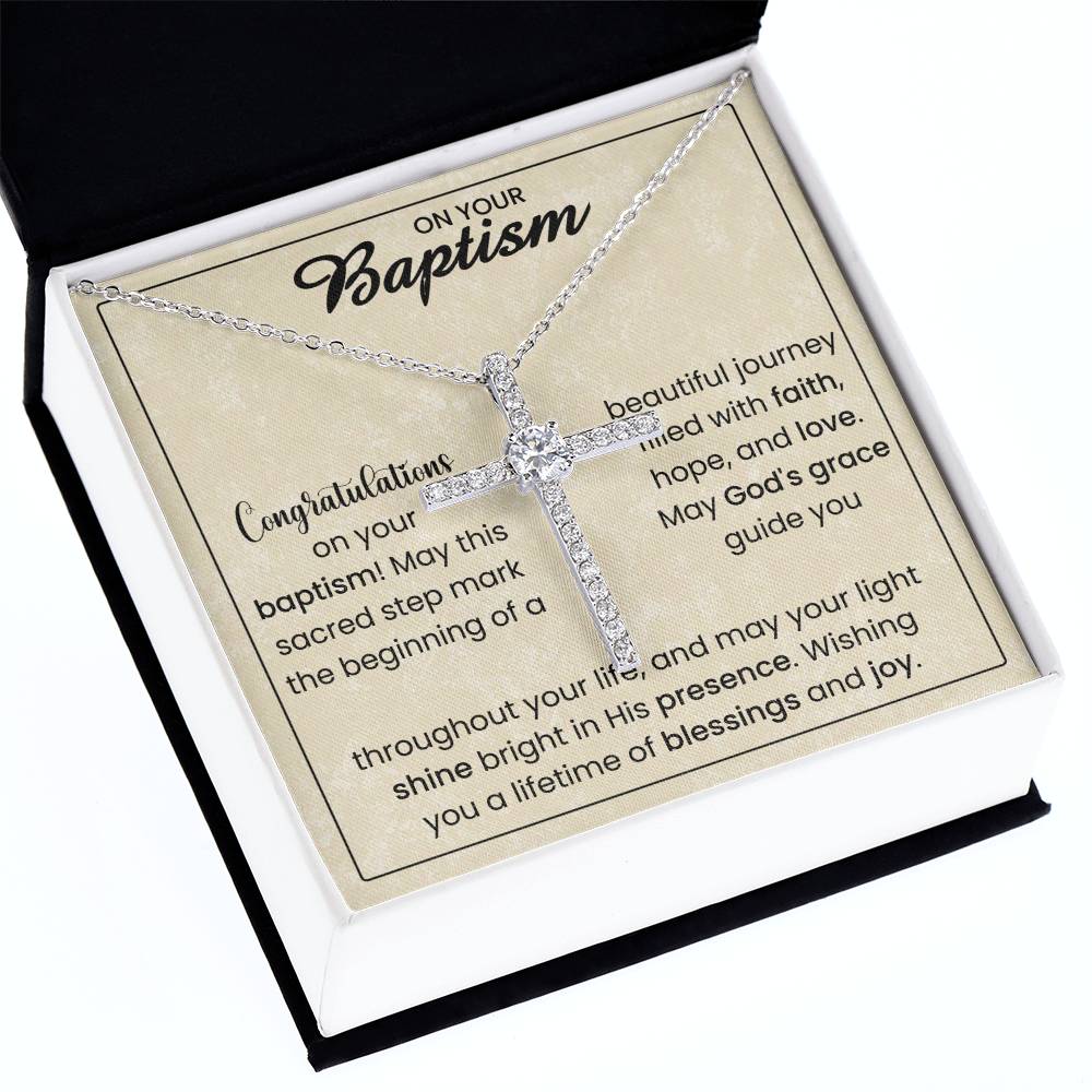 On Your Baptism | Cross necklace