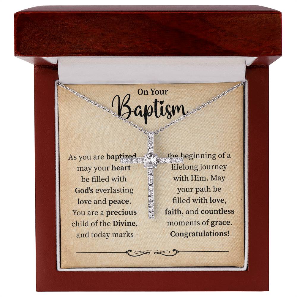 On Your Baptism | Cross necklace