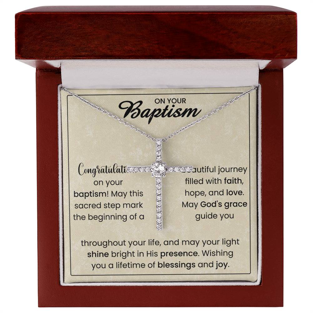 On Your Baptism | Cross necklace