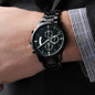 To My Dad | I Love You Always & Forever | Engraved Design Black Chronograph Watch
