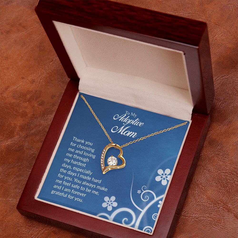 To My Adoptive Mom | Thank You | The Dazzling Forever Love Necklace