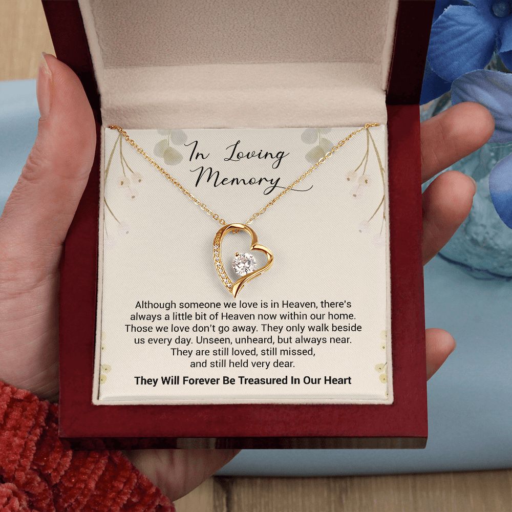 In Loving Memory | They Will Forever Be Treasured In Our Heart | The Forever Love Necklace