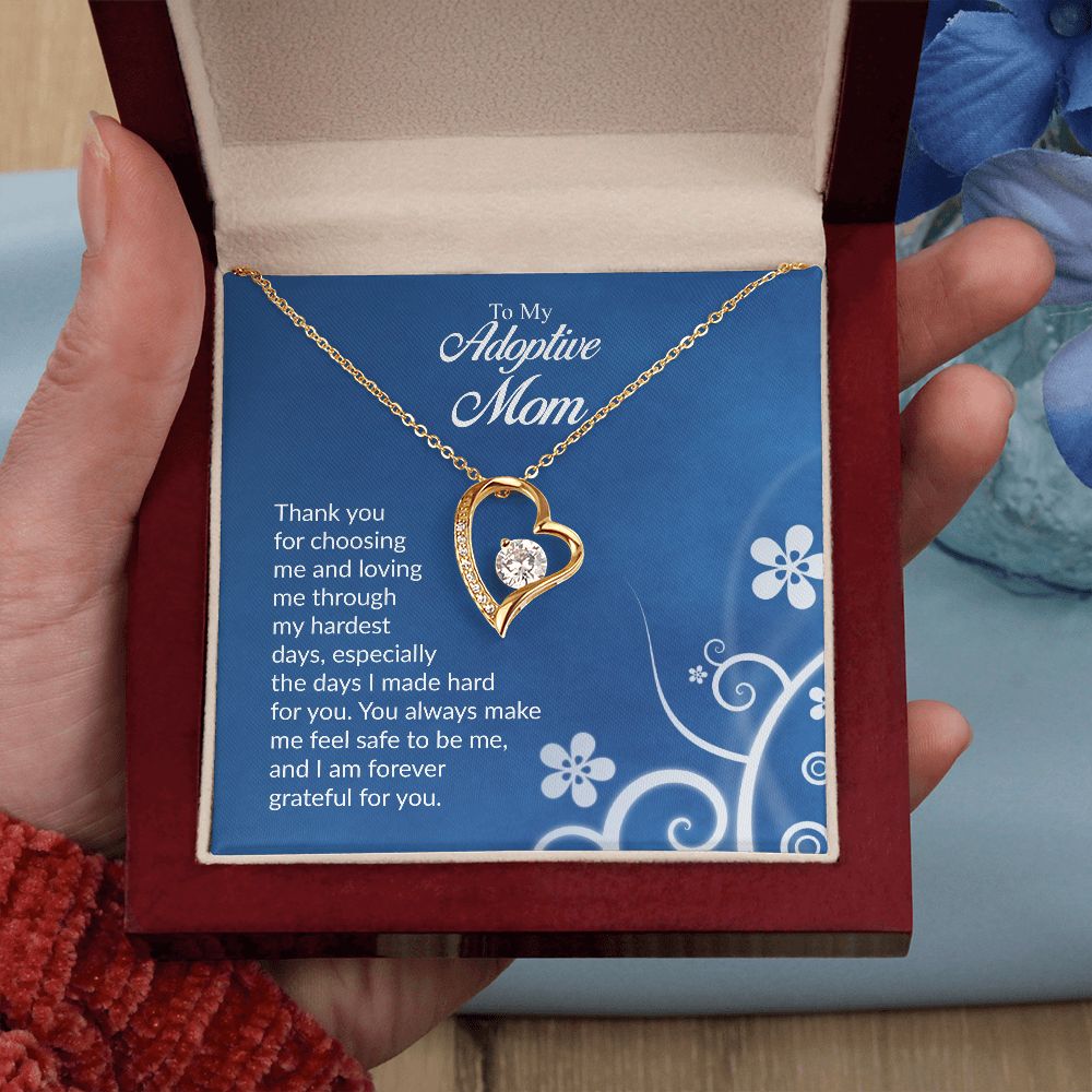 To My Adoptive Mom | Thank You | The Dazzling Forever Love Necklace