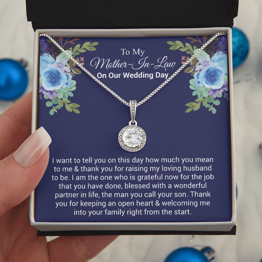 To My Mother-In-Law On Our Wedding Day | The dazzling Eternal Hope Necklace