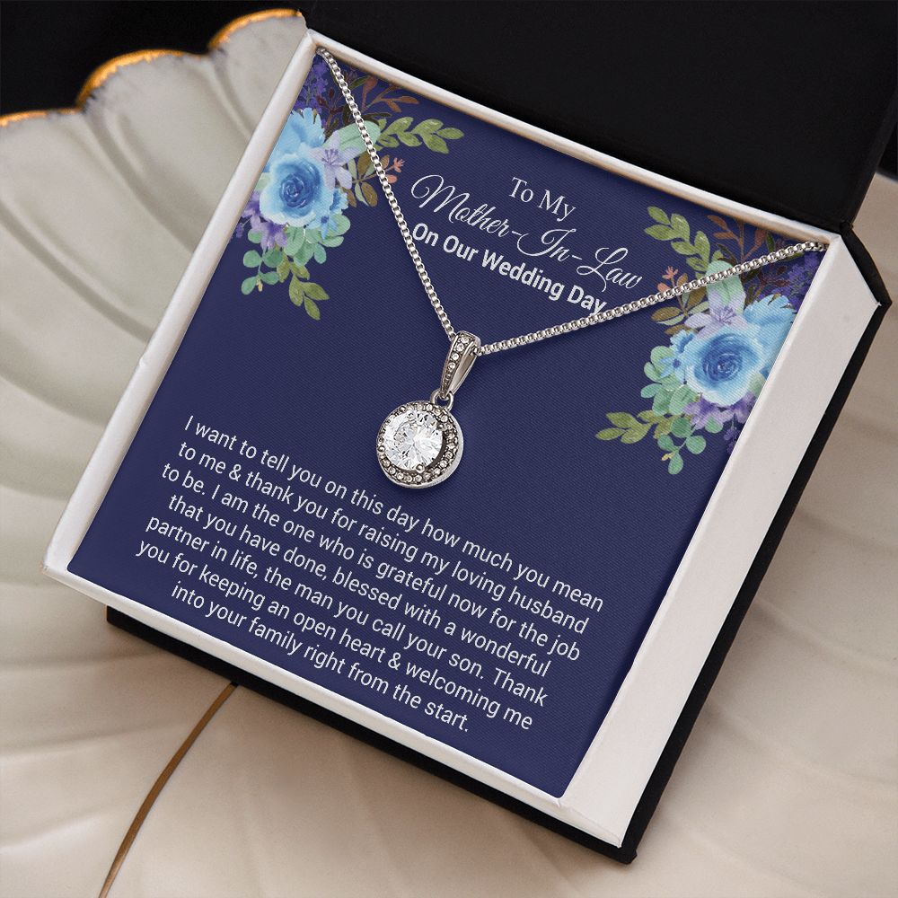 To My Mother-In-Law On Our Wedding Day | The dazzling Eternal Hope Necklace