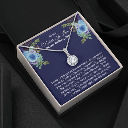 To My Mother-In-Law On Our Wedding Day | The dazzling Eternal Hope Necklace