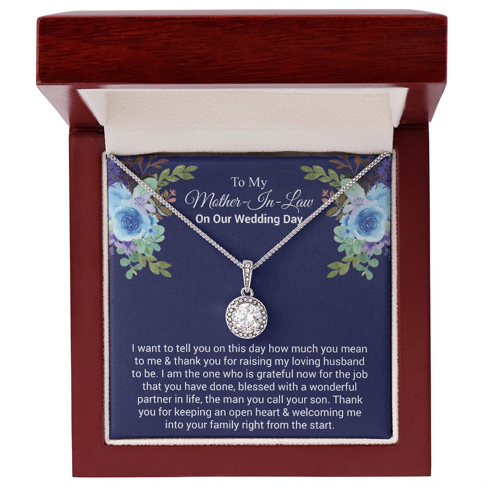 To My Mother-In-Law On Our Wedding Day | The dazzling Eternal Hope Necklace