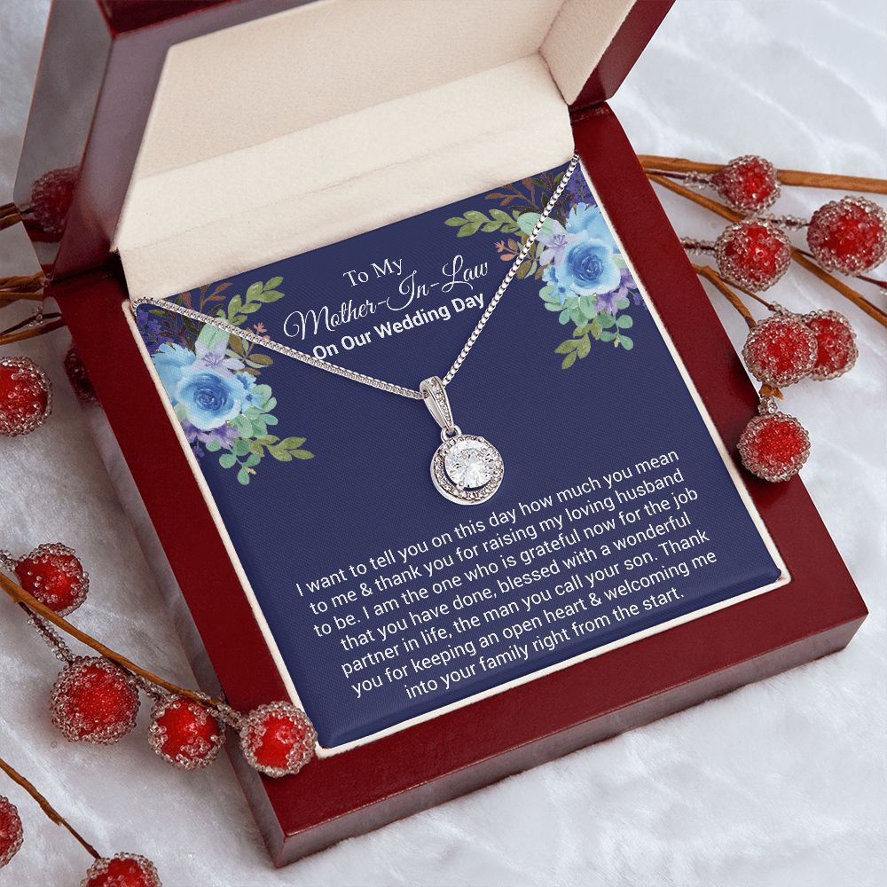 To My Mother-In-Law On Our Wedding Day | The dazzling Eternal Hope Necklace