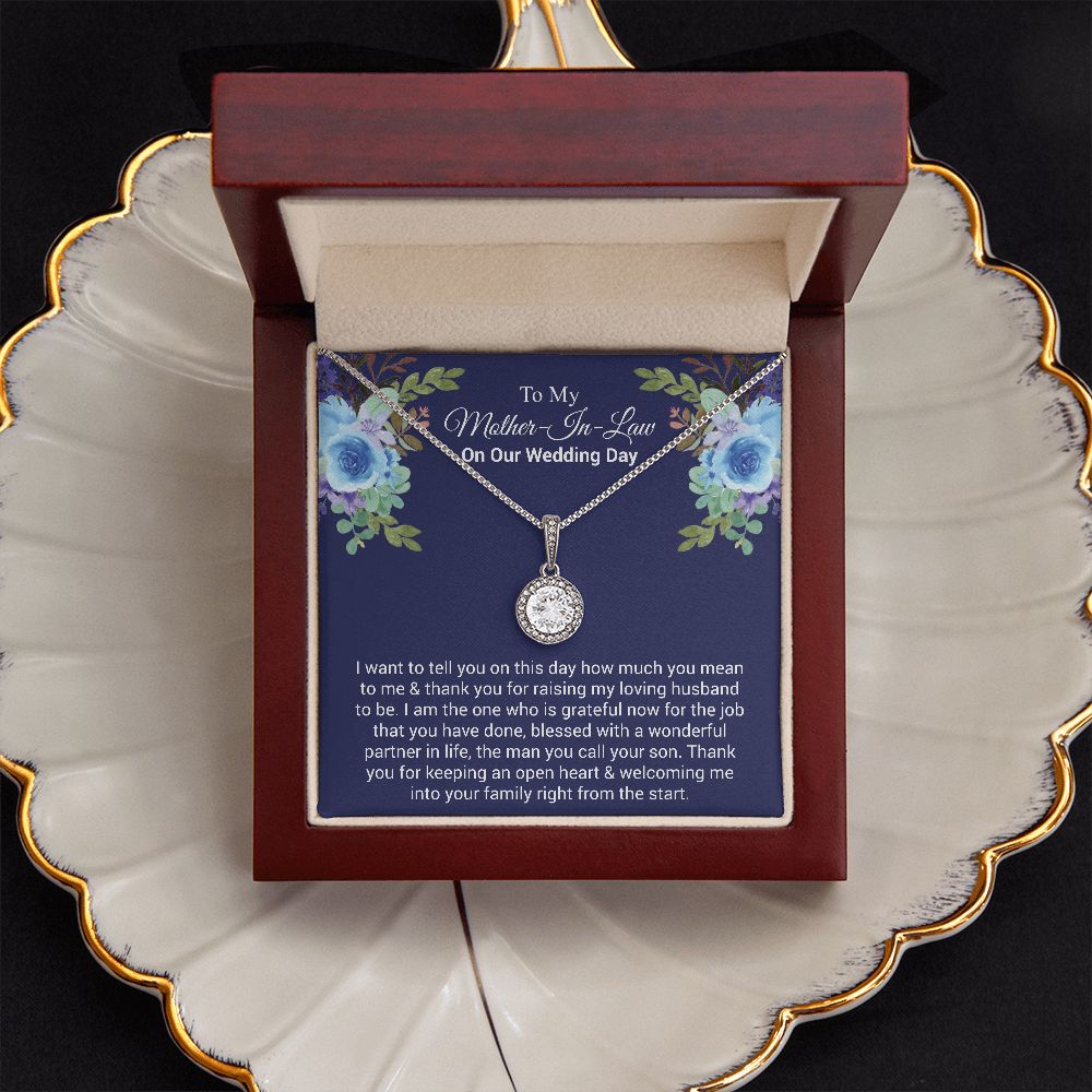 To My Mother-In-Law On Our Wedding Day | The dazzling Eternal Hope Necklace