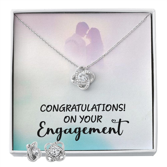 Congratulations On Your Engagement | The Love Knot Earring & Necklace Set!