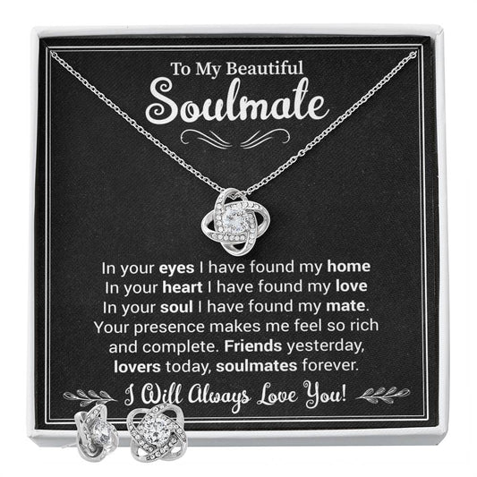 To My Beautiful Soulmate | Love Knot Necklace