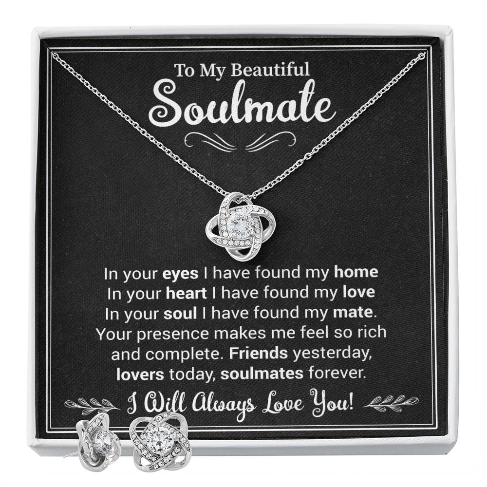 To My Beautiful Soulmate | Love Knot Necklace