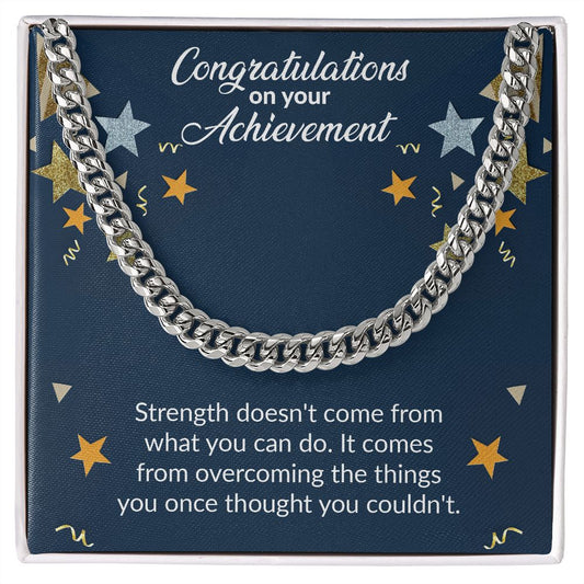 Congratulations On Your Achievement | The Cuban Link Chain