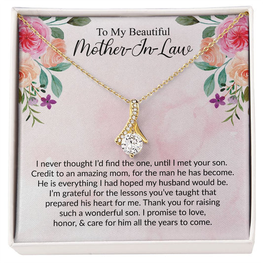 To My Beautiful Mother-In-Law | I Promise You | The Alluring Beauty Necklace