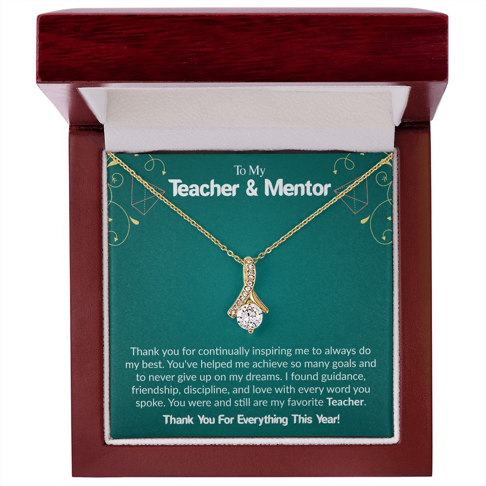 To My Teacher & Mentor | Thank you For Everything This Year | The Alluring Beauty Necklace