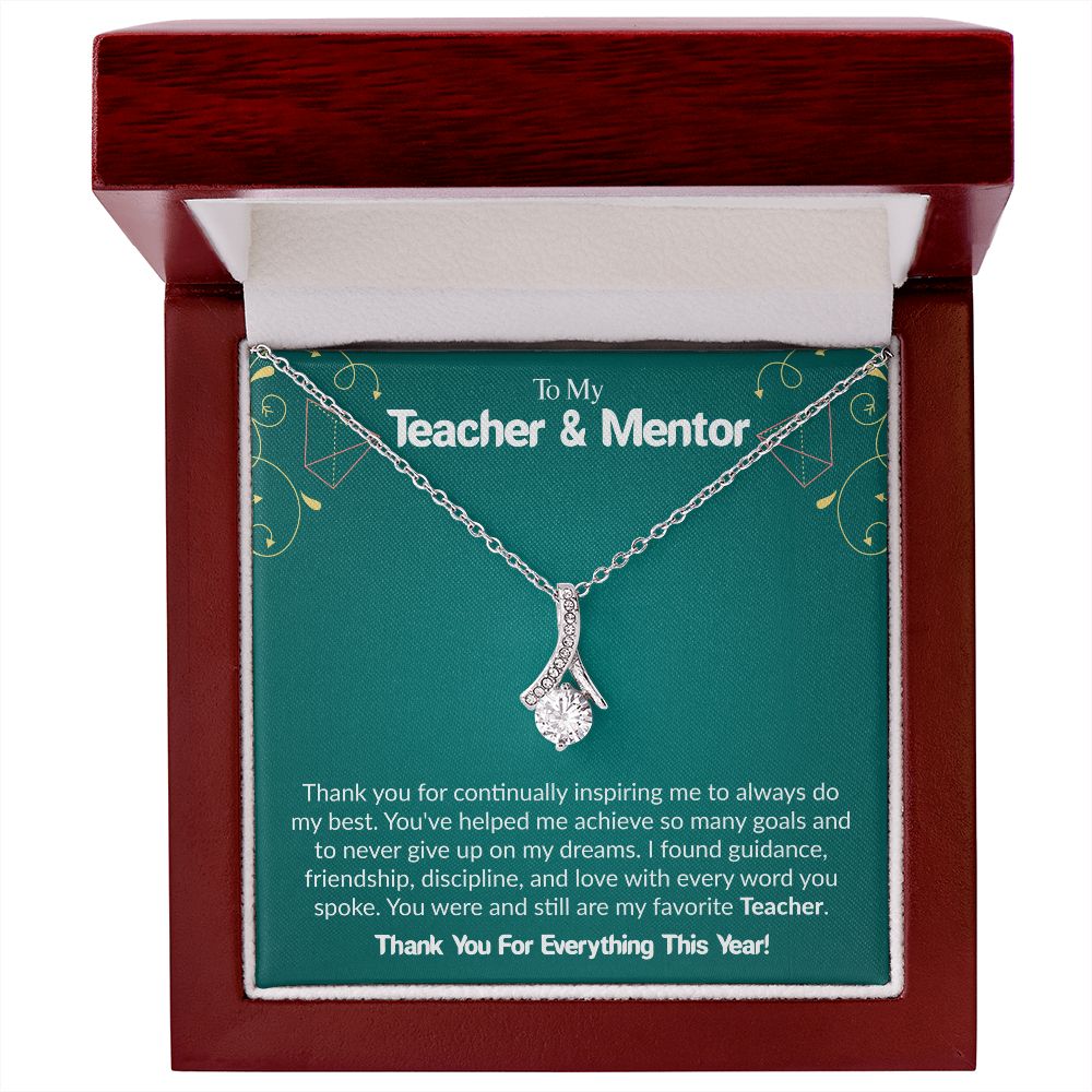 To My Teacher & Mentor | Thank you For Everything This Year | The Alluring Beauty Necklace