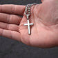 On Your Baptism |  Cuban Chain with Artisan Cross Necklace