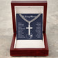 In Loving Memory | Cuban Chain with Artisan Cross Necklace