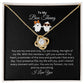 To My Boo Thang | I Love You | Love Knot Necklace
