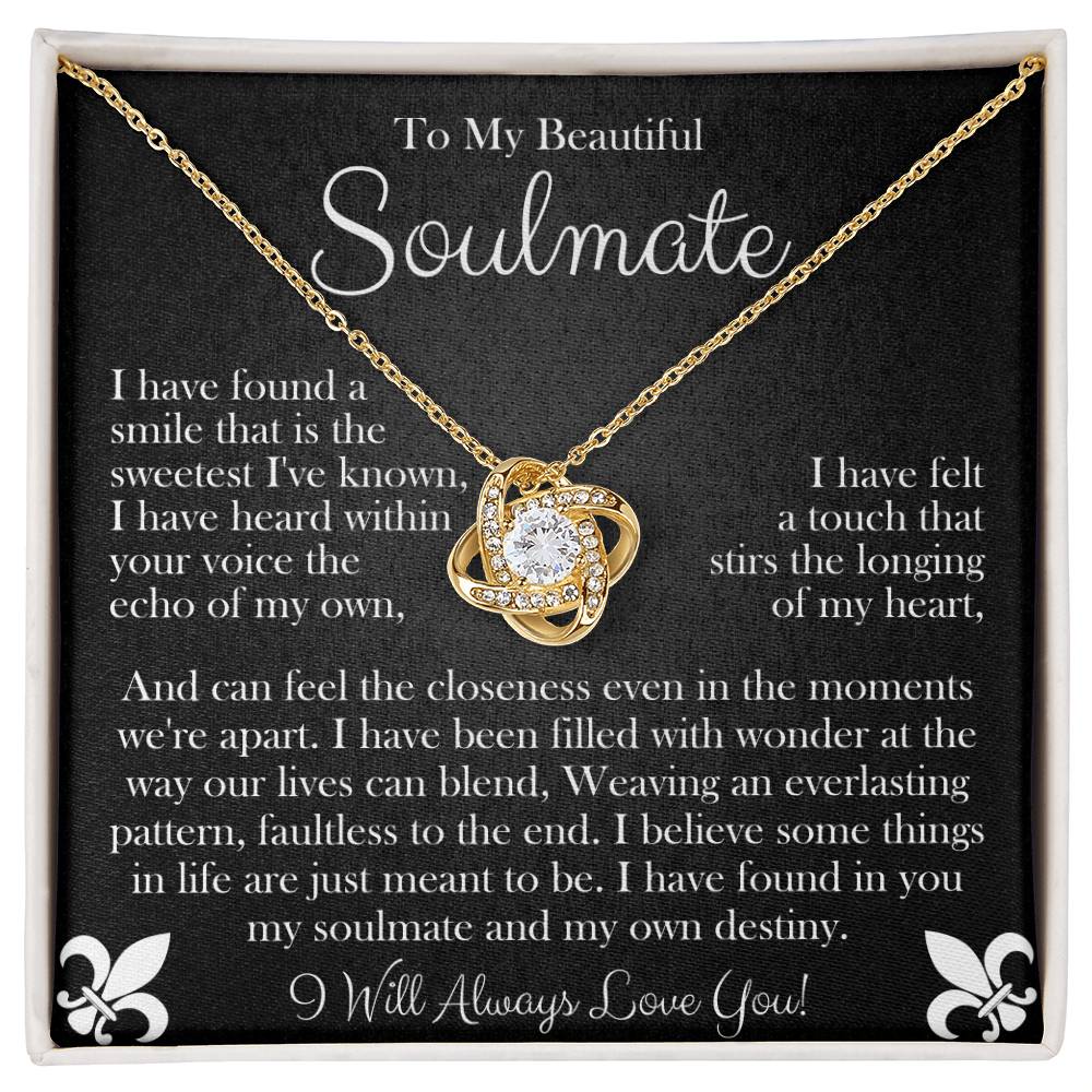 To My Beautiful Soulmate | Love Knot Necklace