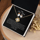 To My Boo Thang | I Love You | Love Knot Necklace