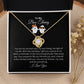 To My Boo Thang | I Love You | Love Knot Necklace