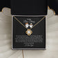 To My Boo Thang | I Love You | Love Knot Necklace