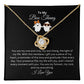 To My Boo Thang | I Love You | Love Knot Necklace