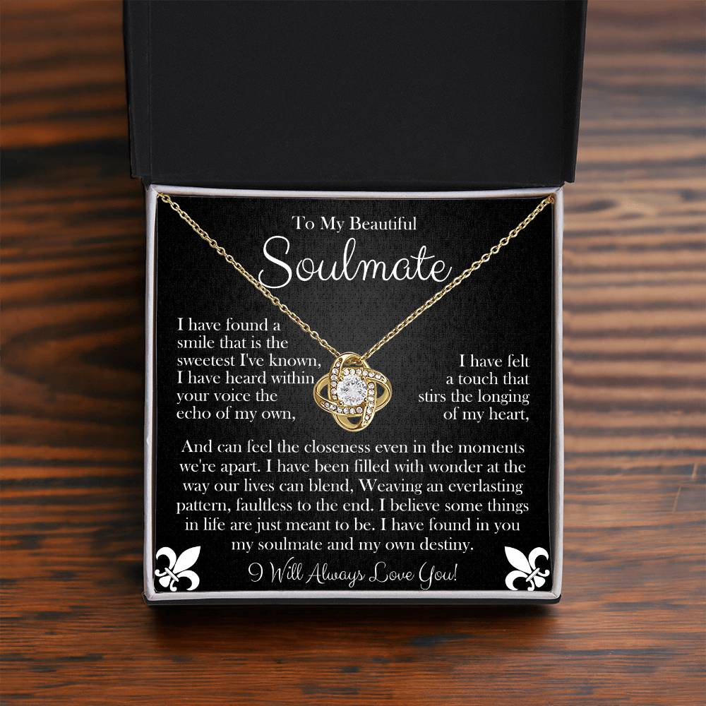 To My Beautiful Soulmate | Love Knot Necklace