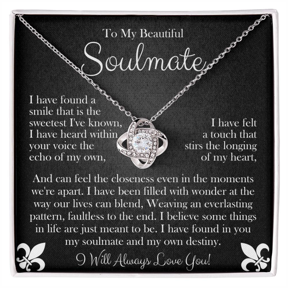 To My Beautiful Soulmate | Love Knot Necklace