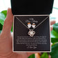 To My Boo Thang | I Love You | Love Knot Necklace