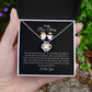 To My Boo Thang | I Love You | Love Knot Necklace