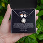 To My Boo Thang | I Love You | Love Knot Necklace