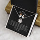 To My Boo Thang | I Love You | Love Knot Necklace